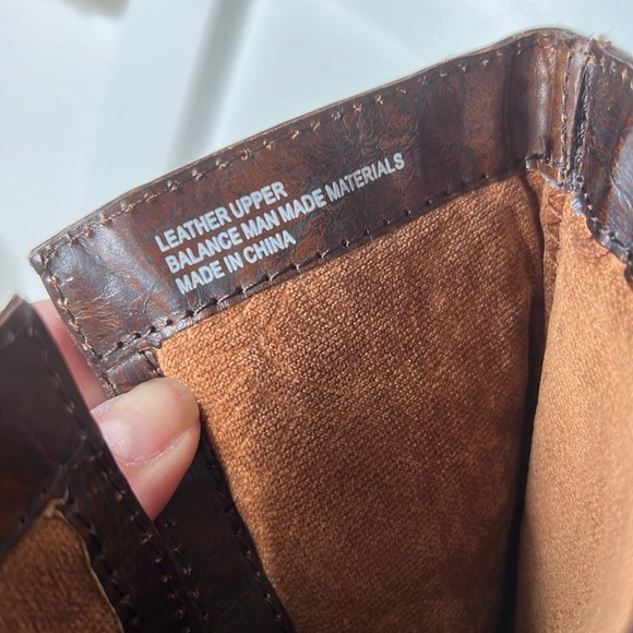 Born Crown Sosie Tall Boots Brown Leather Size 8 - Picture 9 of 10